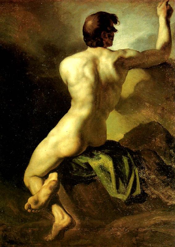 Theodore   Gericault academie d' homme oil painting picture